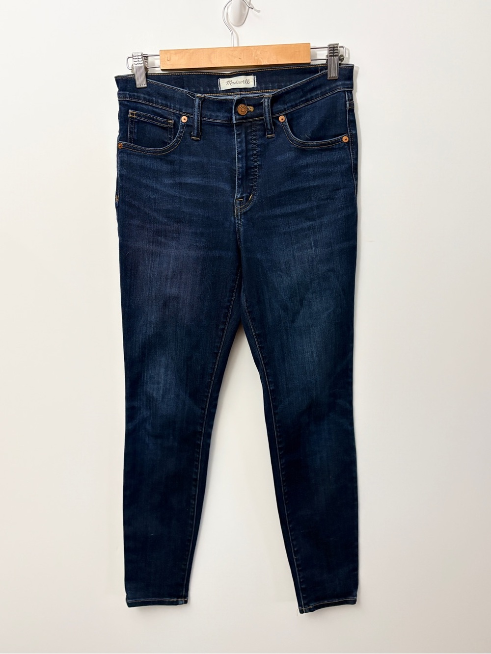 Madewell High-Rise Skinny Jeans in Dark Indigo
